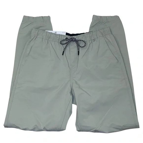 Hurley Men’s Pacer Stretch Twill Jogger Pants Light Grey Size Small NWT - Picture 7 of 16